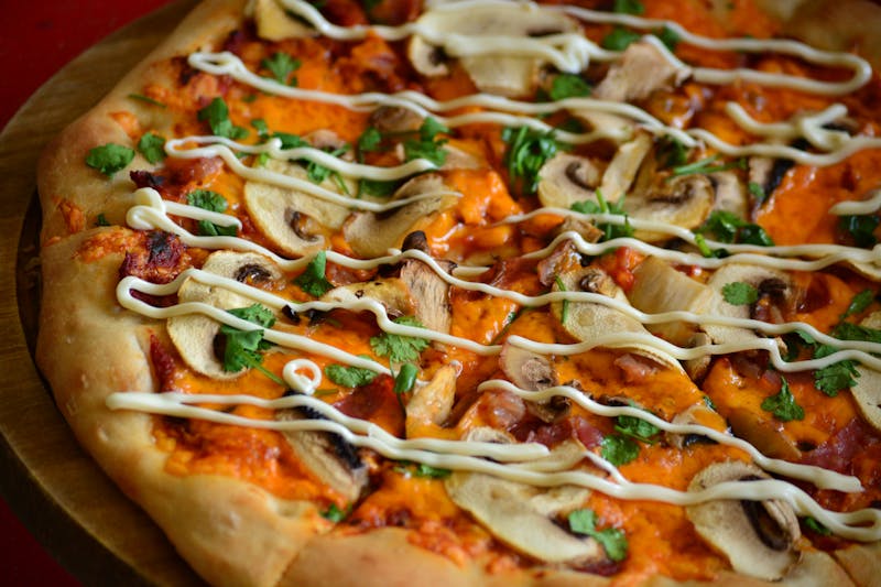 Classic Ranch Pizza with tangy ranch sauce