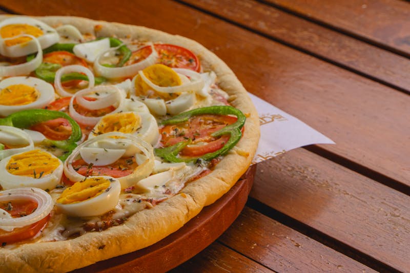 Garden Veggie Pizza with fresh vegetables